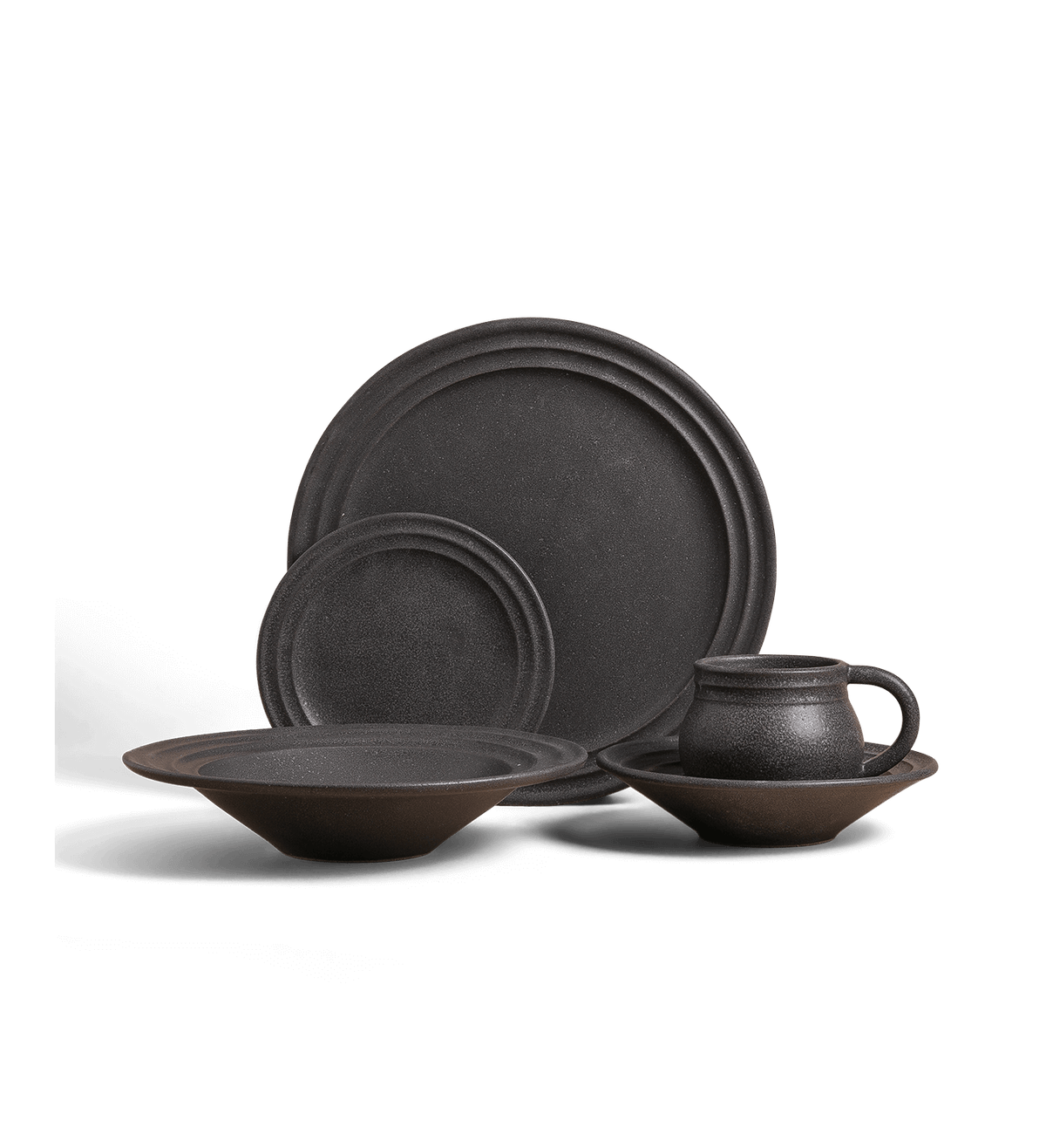 5-Piece Ripple Dinnerware Set