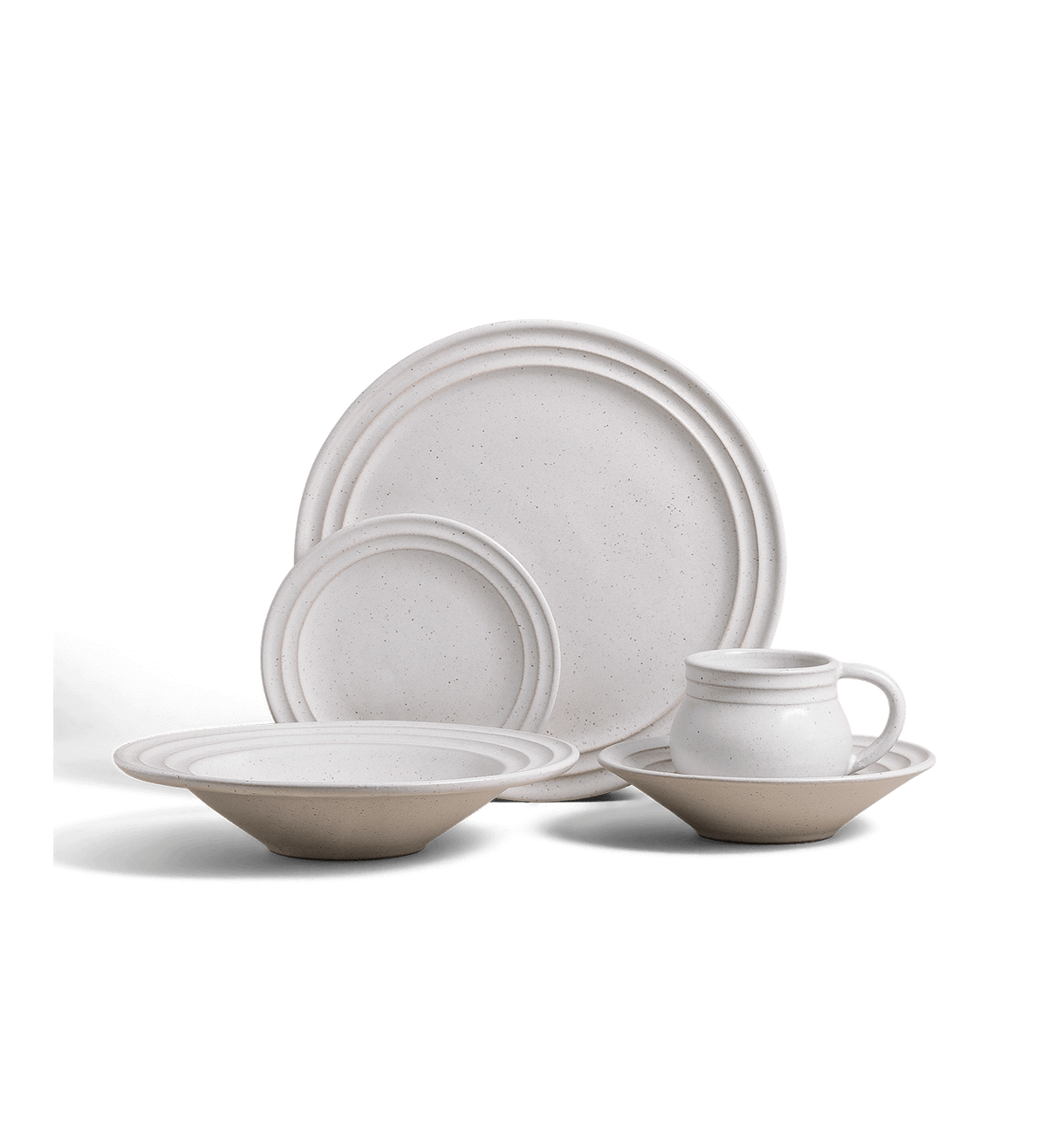 5-Piece Ripple Dinnerware Set