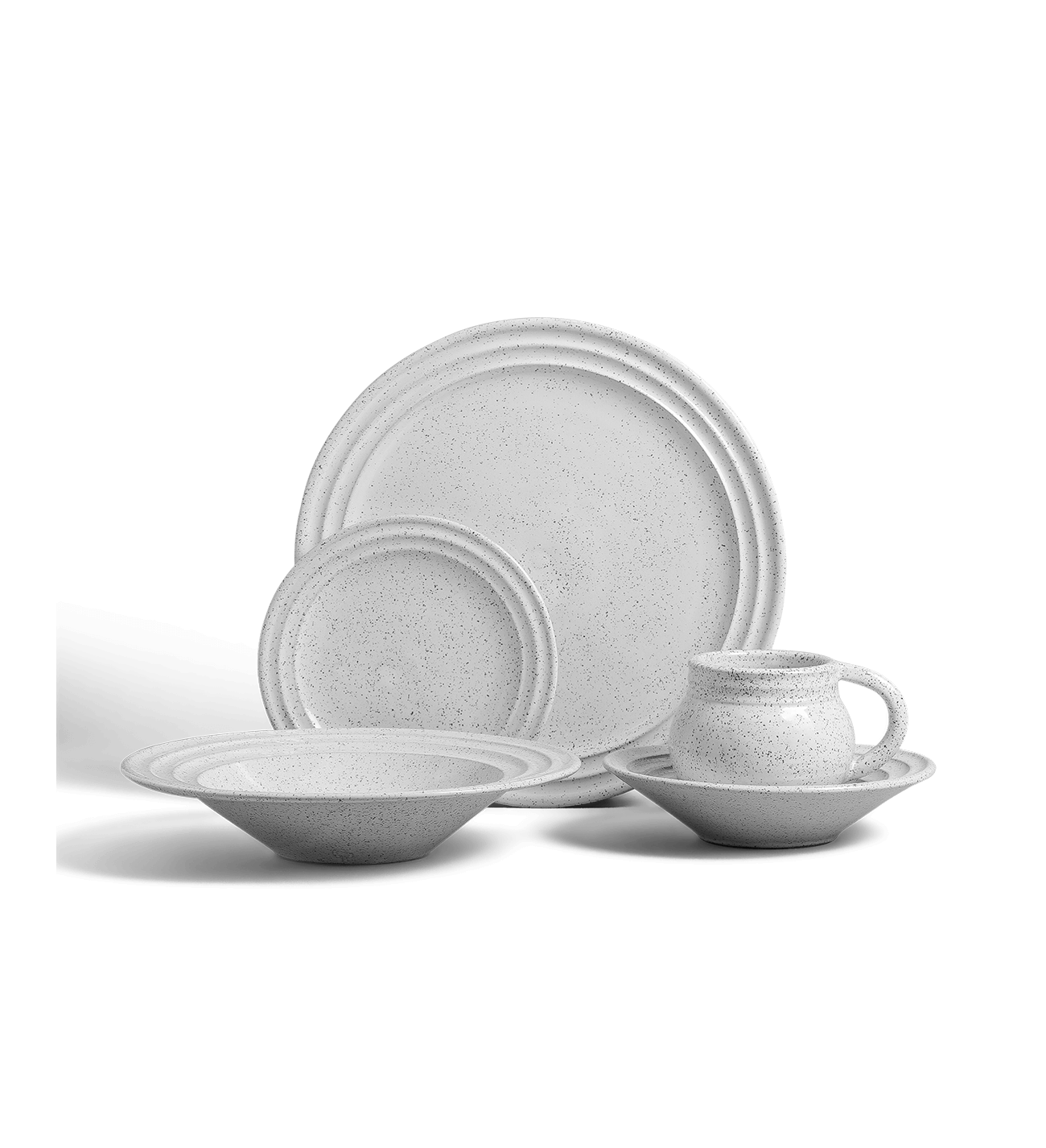 5-Piece Ripple Dinnerware Set