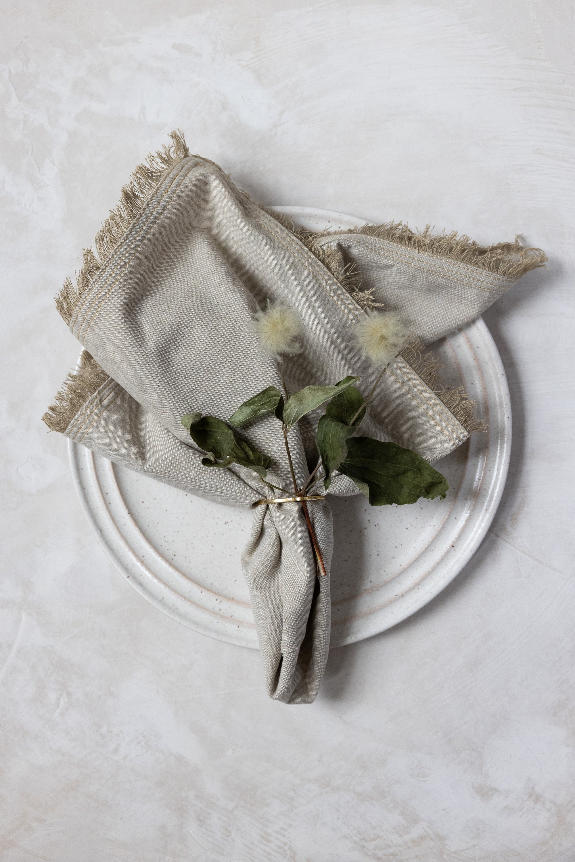 Ember Fringed Table Napkins - Set of 2