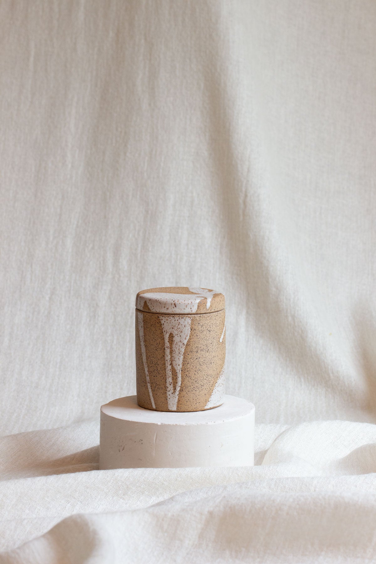 Lunaria Drip Candle Jar- White Pine