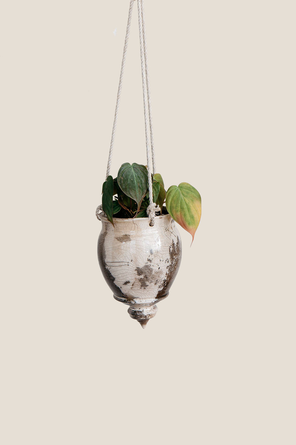 Raku Hanging Cone Planter