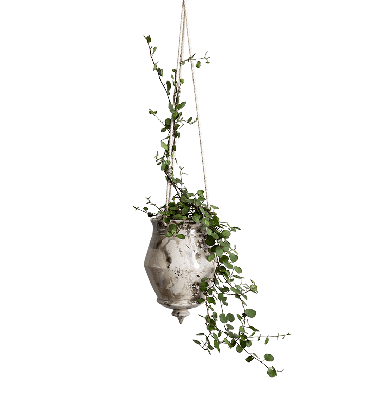 Raku Hanging Cone Planter
